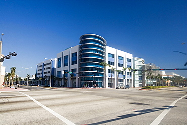 Building alongside a road, Miami, Florida, USA
