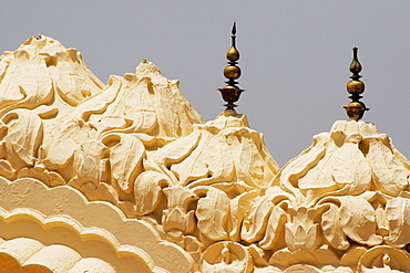 High section view of domes of a palace, City Palace, Jaipur, Rajasthan, India