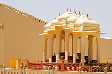 Gazebos in a palace, City Palace Complex, City Palace, Jaipur, Rajasthan, India