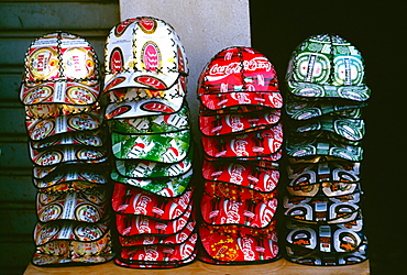 Baseball caps from tincans, Ho Chi Minh City (formerly Saigon) Vietnam