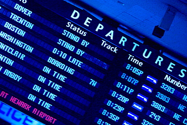 Low angle view of an information board