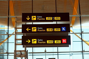 Low angle view of an information board