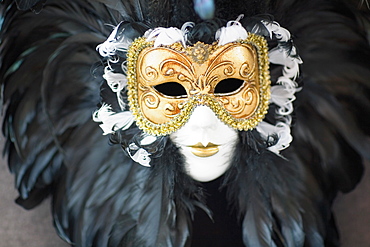 Close-up of a mask