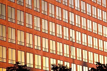 Close-up of office building in Washington, DC