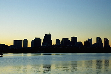 Skyscrapers on a waterfront, Charles River, Boston, Massachusetts, USA