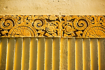 Close-up of carving on the wall