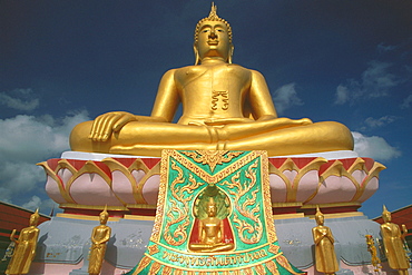 Low angle view of a statue of Buddha, Big Buddha, Koh Samui, Thailand