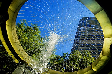 Low angle view of a fountain, Boston, Massachusetts, USA