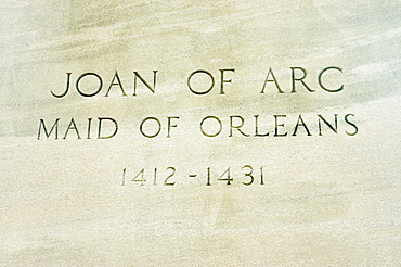 Close-up of text on marble, New Orleans, Louisiana, USA