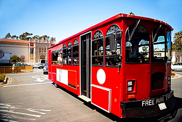 Close-up of a trolley car, San Diego, California, USA