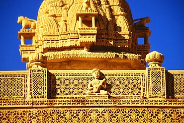 Low angle view of a monument, Jaisalmer, Rajasthan, India