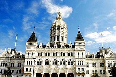 Low angle view of a government building