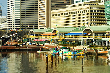 Buildings at the waterfront, Inner harbor, Baltimore, Maryland, USA