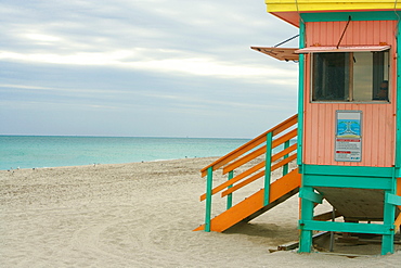 Lifeguard hut on the beach