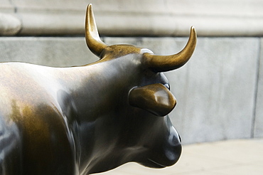 Sculpture of a cow on the sidewalk, Cows on Parade, Chicago, Illinois, USA