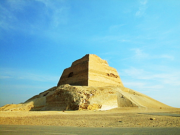 Low angle view of a pyramid