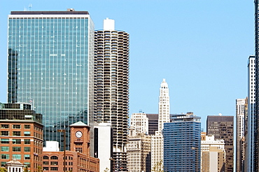 Buildings in a city, Chicago, Illinois, USA