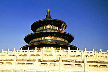 Low angle view of a temple, Temple of Heaven, Forbidden City, Beijing, China