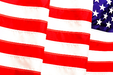 Close-up of an American flag, Washington DC, USA