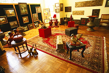 Interiors of an antique shop, Yangon, Myanmar