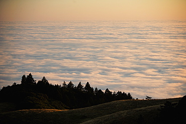 High angle view of clouds