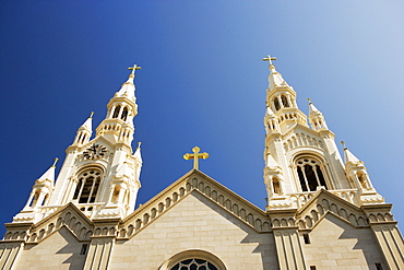 Low angle view of a church, San Francisco, California, USA