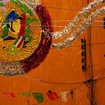 Close-up of a pinata, Mexico