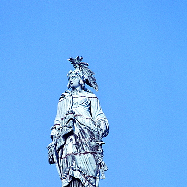 Low angle view of a statue, Capitol Building, Washington DC, USA