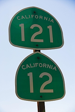 Low angle view of road sign