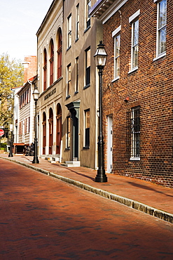 Street in front of buildings, Annapolis, Maryland, USA