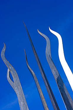 Low angle view of sculptures, Plant Park, University Of Tampa, Tampa, Florida, USA