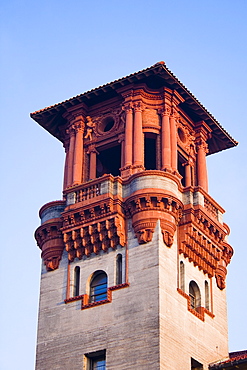 Low angle view of a tower, St. Augustine, Florida, USA