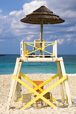 Lifeguard hut on the beach, Cable Beach, Nassau, Bahamas