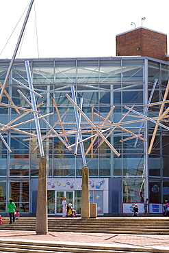 Tourists in front of a building, Maryland Science Center, Baltimore, Maryland, USA