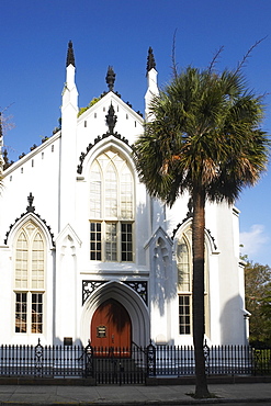 Facade of a church, St. Philips Church, Charleston, South Carolina, USA