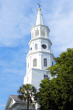 Low angle view of a church, St. John's Lutheran Church, Charleston, South Carolina, USA