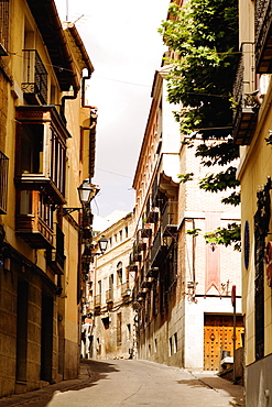 Buildings along a street, Toledo, Spain