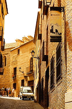 Tourists walking on the street, Toledo, Spain