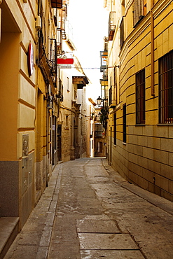 Buildings along a street, Toledo, Spain