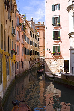 Buildings along a canal, Venice, Italy