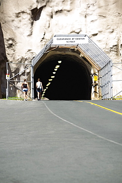 Road passing through a tunnel, Diamond Head, Waikiki Beach, Honolulu, Oahu, Hawaii Islands, USA