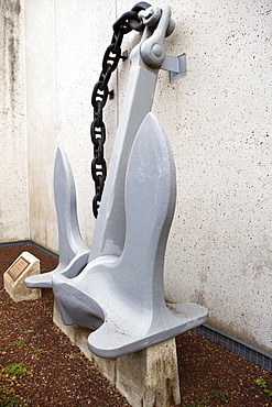 Close-up of an anchor, USS Arizona Memorial, Pearl Harbor, Honolulu, Oahu, Hawaii Islands, USA