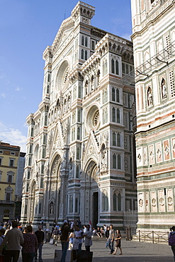 Facade of a church, Duomo Santa Maria del Fiore, Florence, Italy