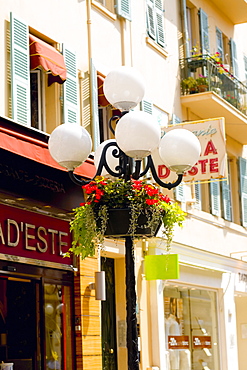 Lamppost in front of a building, Nice, France