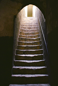 Low angle view of an ancient staircase, Israel