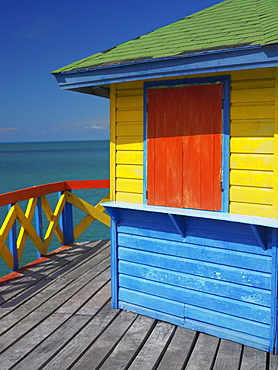 Gazebo in the sea, Lovebird's Bridge, Providencia, Providencia y Santa Catalina, San Andres y Providencia Department, Colombia