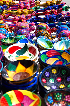 Ceramics bowl in a store, Cancun, Mexico