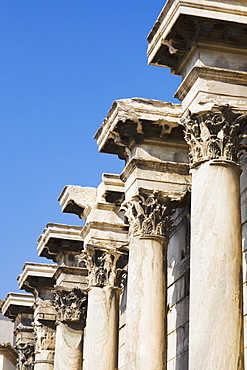 Low angle view of columns of a temple, Greece