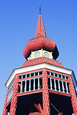 Low angle view of a museum, Hasjo Belfry, Skansen, Stockholm, Sweden