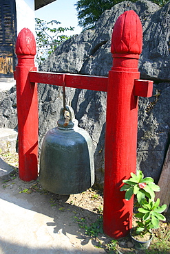 Close-up of a bell, Vientiane, Laos